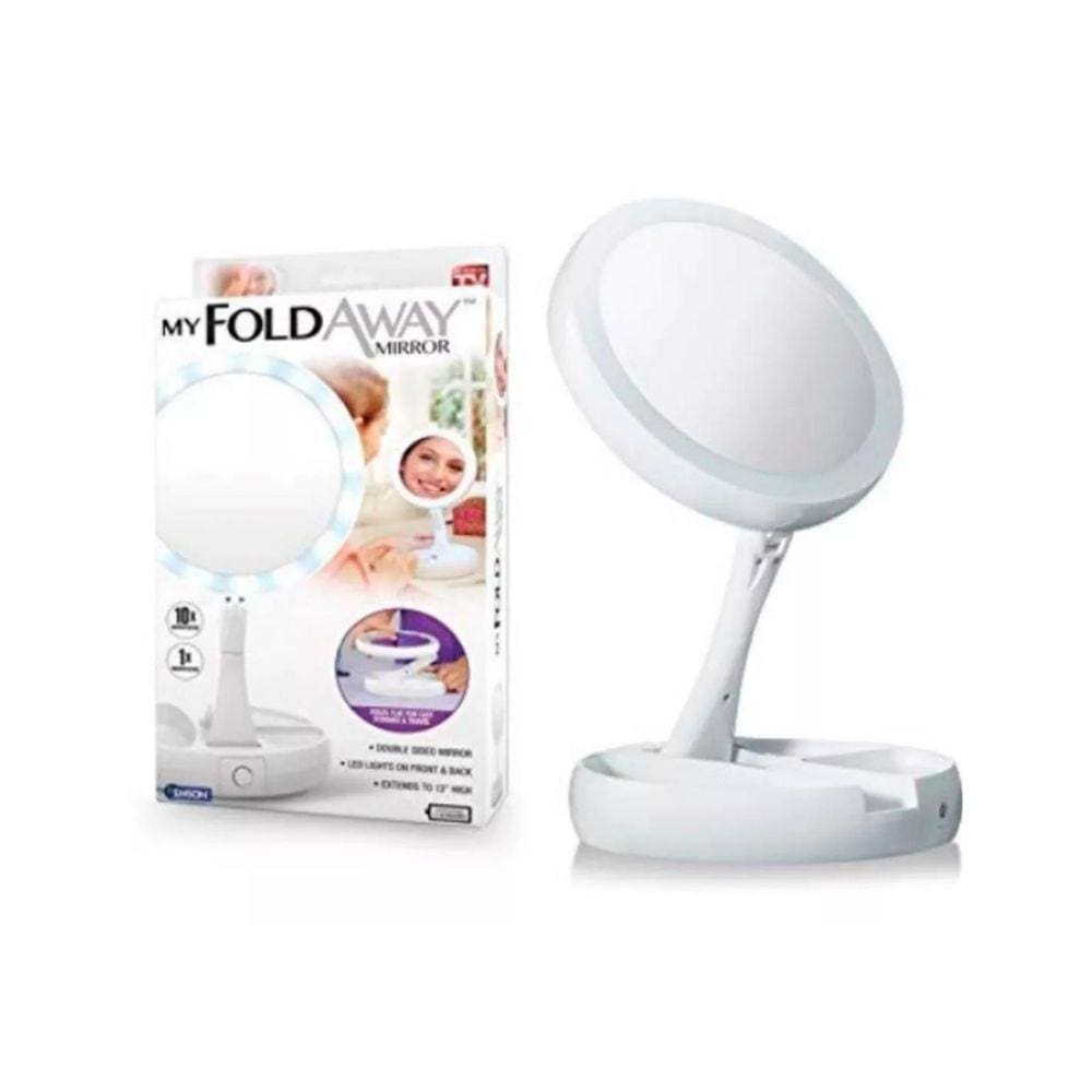 Espelho Luminária Maquiagem Articulável Foldaway Mirror