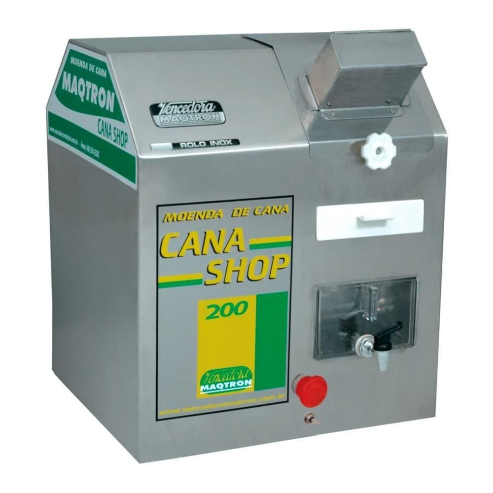 Moenda Cana Shop 200 2Cv Rolo Inox 220V - Maqtron