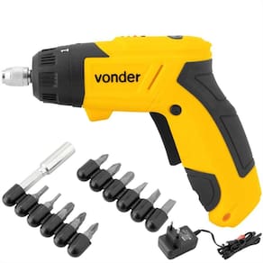 Parafusadeira Bateria 3,6v Vonder PBV 120 Com 12 acessórios