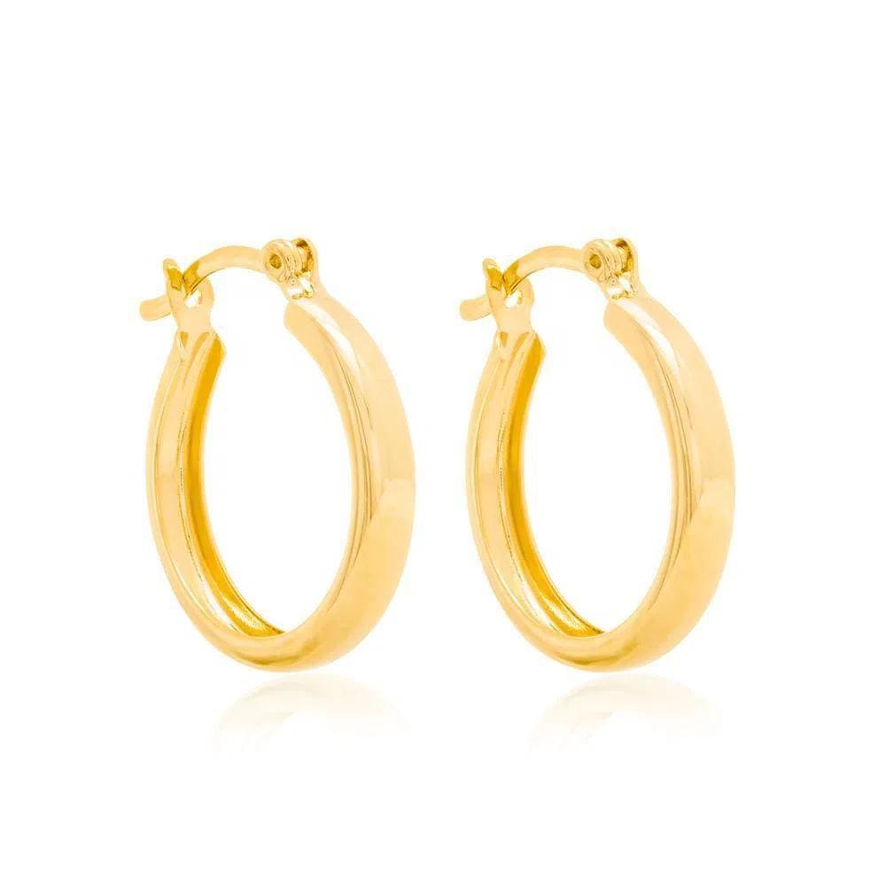 Brinco Argola Folheado A Ouro 18K Rommanel 520807