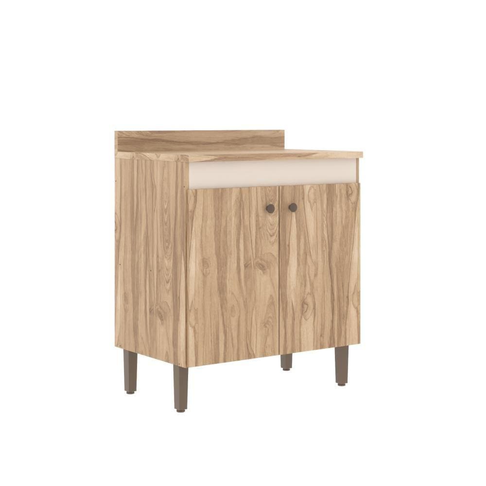 Balcão 80 Cm Co11203 Carvalho Veneza Oak Cristalo Decibal