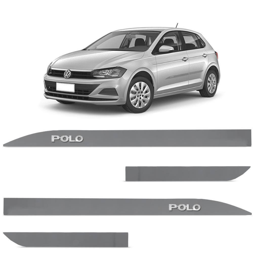 Jogo de Friso Lateral Polo 2018 a 2023 Prata Sirius Alto Relevo