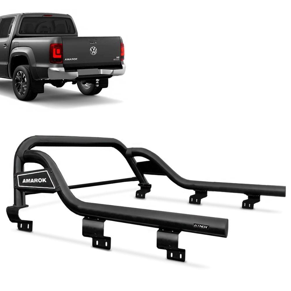 Santo Antônio Amarok Cab. Dupla 2010 a 2023 Bruto Corrimão Estendido Com Barra Gtnox