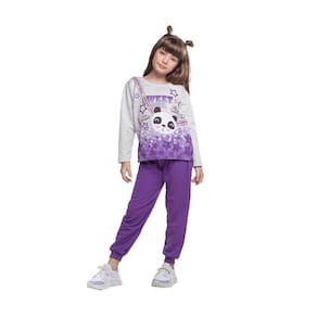 Conjunto Infantil Menina Moletom Panda