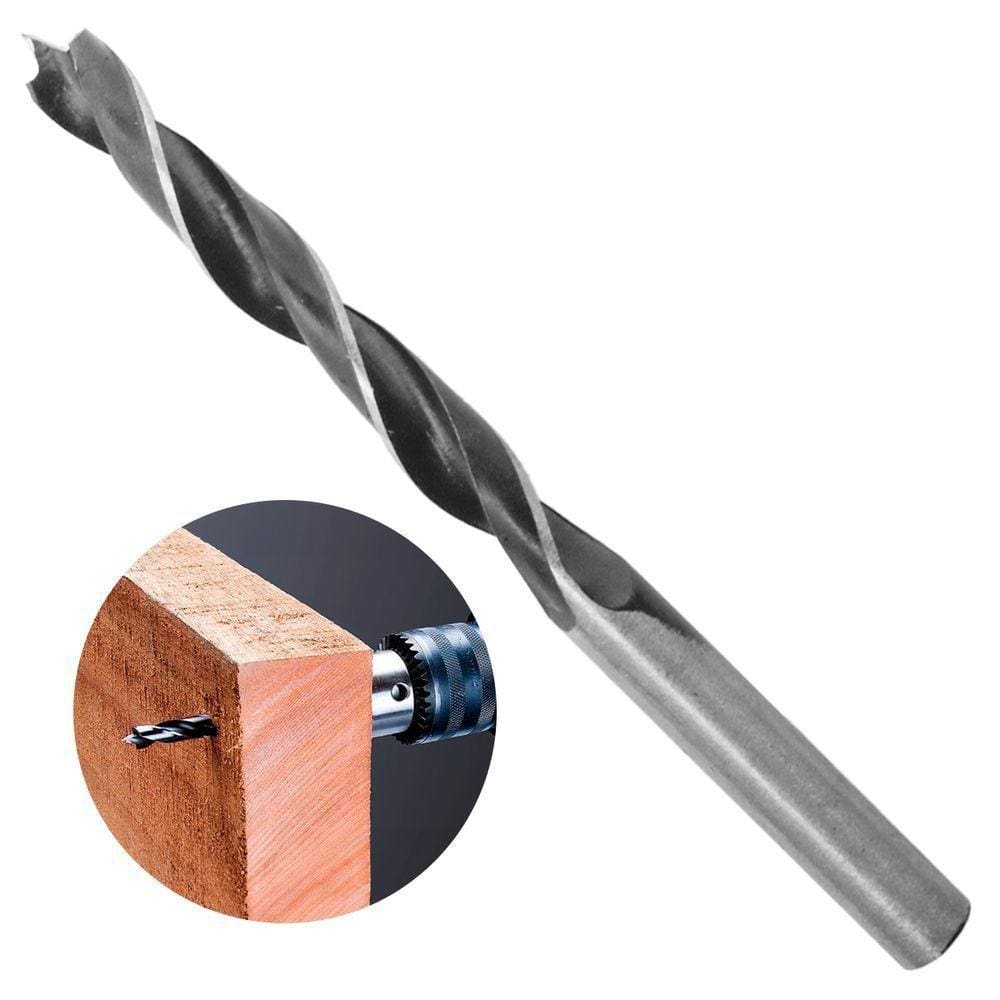 Broca Para Madeira Em Aço Carbono 3 Pontas 12x130mm Tradestar