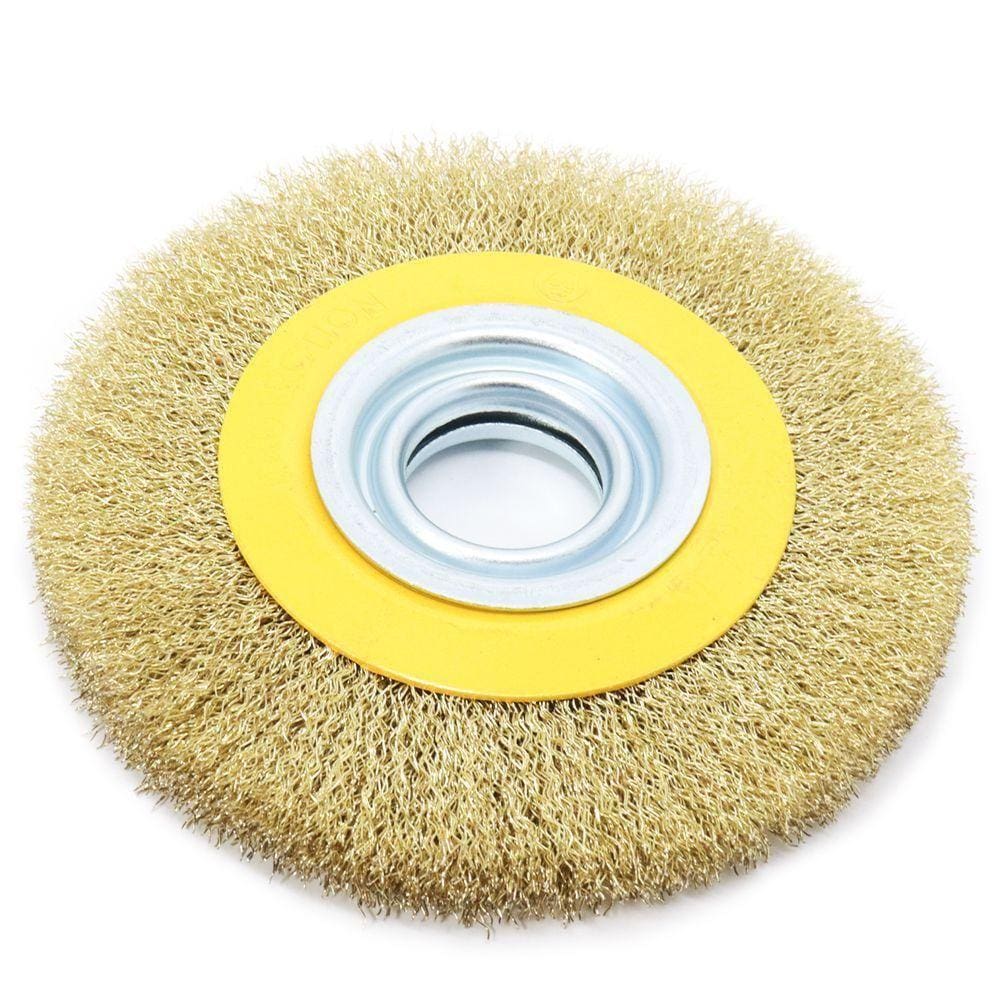 Escova De Aço Circular 6 X 1 Para Motor Esmeril Tradestar