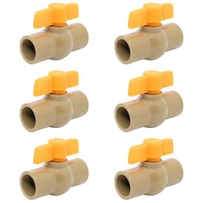 Kit 06 Registro Esfera Pvc Soldavel 1-2 50mm Tradestar