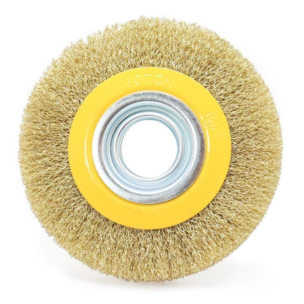 Escova De Aço Circular 6 X 1-2? Para Motor Esmeril Tradestar