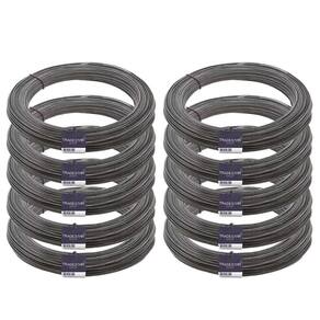 Kit 10 Arame Recozido Liso 1 Kg Bwg 18 1,24mm Rolo Tradestar