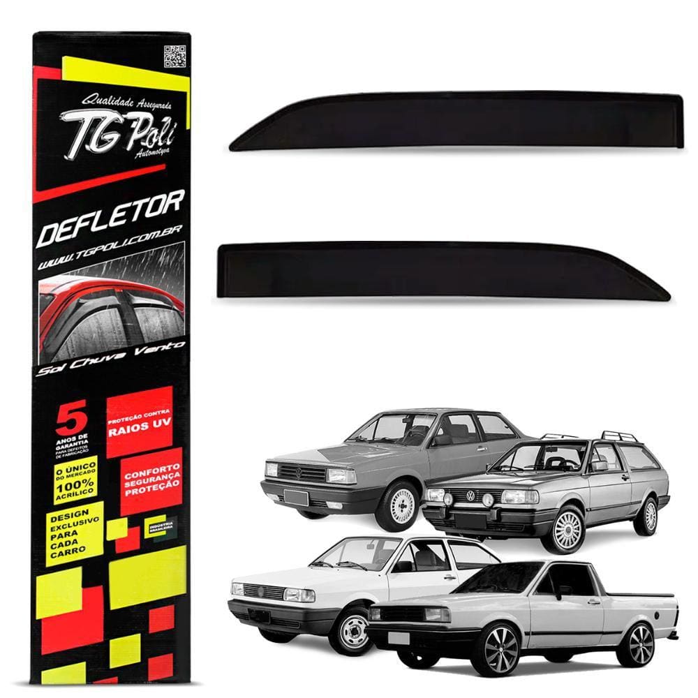Calha Chuva Gol Voyage ti Saveiro 1987 1994 Acrílico 2 ptas