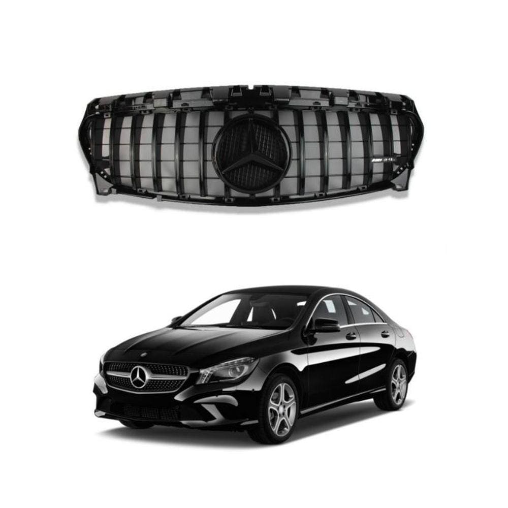 Grade Frontal Classe Cla W117 Gt Style Preta