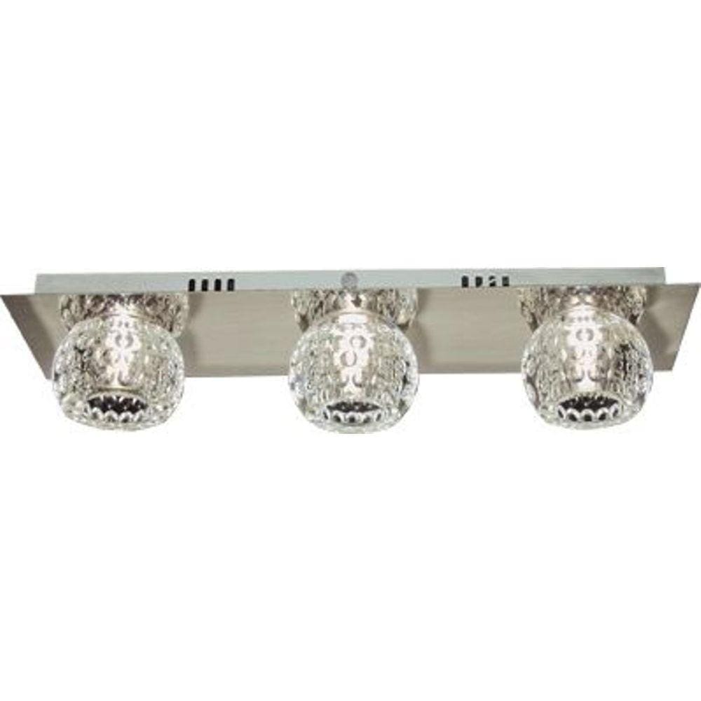 Plafon Demeter Triplo Cristal Para Led