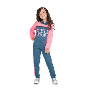 Conjunto Infantil Menina Moletom Style Neon
