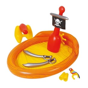 Banheira Inflável Infantil Navio Pirata - 200 Litros - Mor