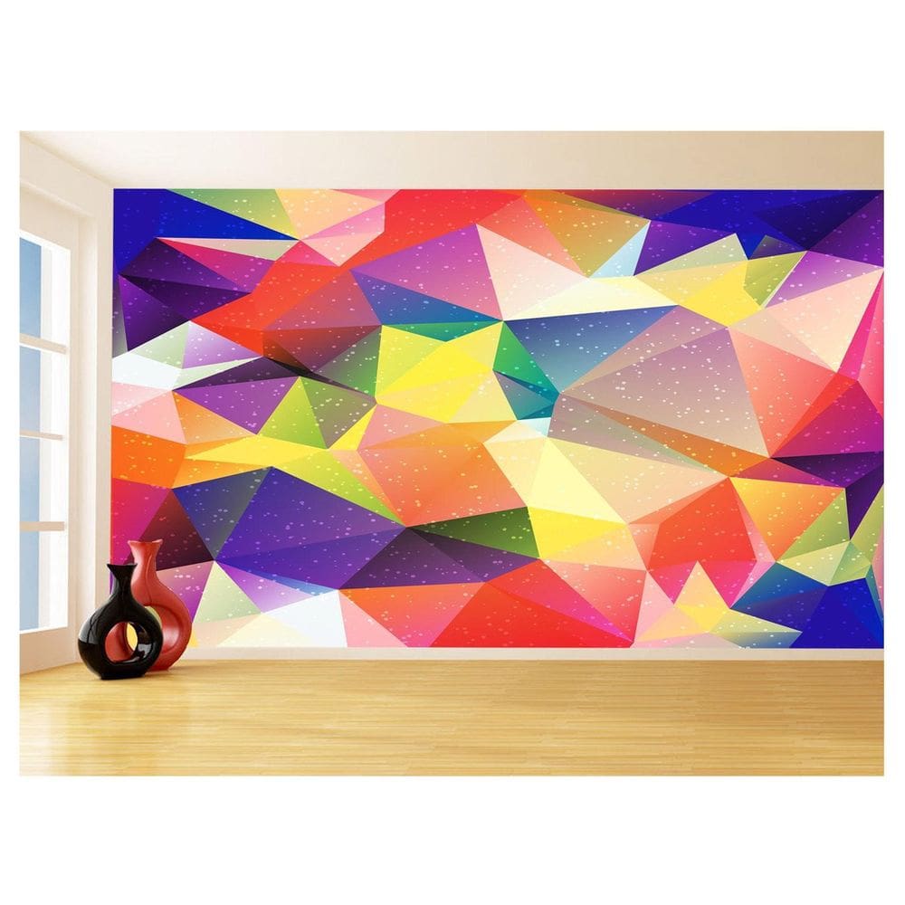 Papel De Parede Geométrico Formas Linhas Cores 3,5M Gmt20