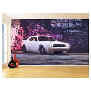Papel De Parede Carro Dodge Challenger Hellcat 3,5M Car69