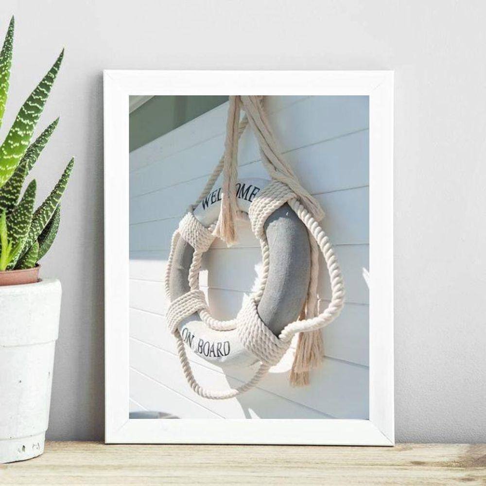 Quadro Coleção Praia Soft - Boia 24X18Cm