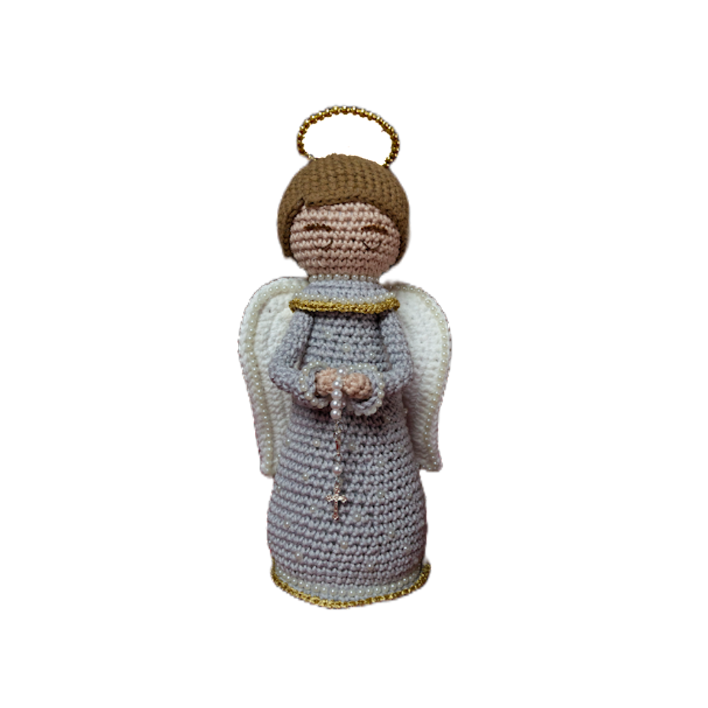 Lindo  Anjo Da Guarda Amigurumi Feito A Mão