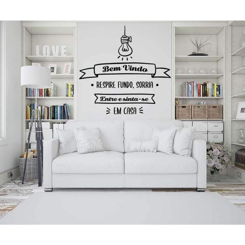 Adesivo De Parede Frase Bem Vindo Mod02