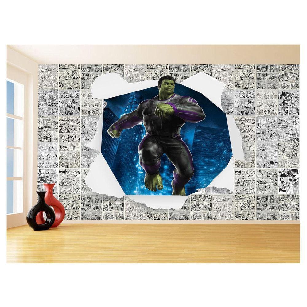 Papel De Parede 3D Heróis Página Quadrinhos Hq 3,5M Nhma175