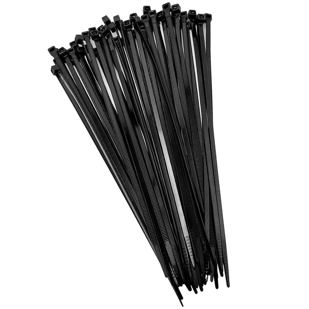 Abraçadeira de Nylon (Enforca Gato) GV Brasil, 4.8x200mm, Pacote com 100 Unidades, Preto - FRT.020