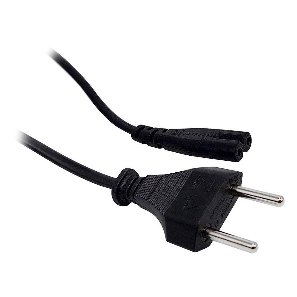 Cabo de Energia Bipolar GV Brasil, 1.8m, Preto - CBF.093