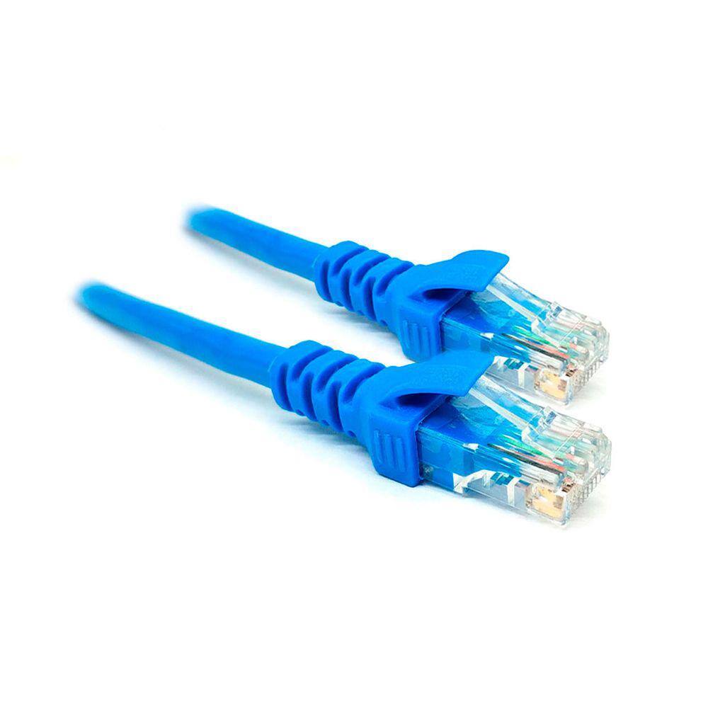 Cabo de Rede Patch Cord CAT5E CDC, RJ45, 3m, Azul - 2409