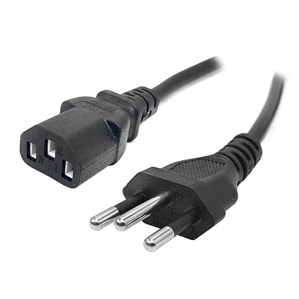 Cabo de Força Tripolar CDC, 1.50m, Preto - 2430