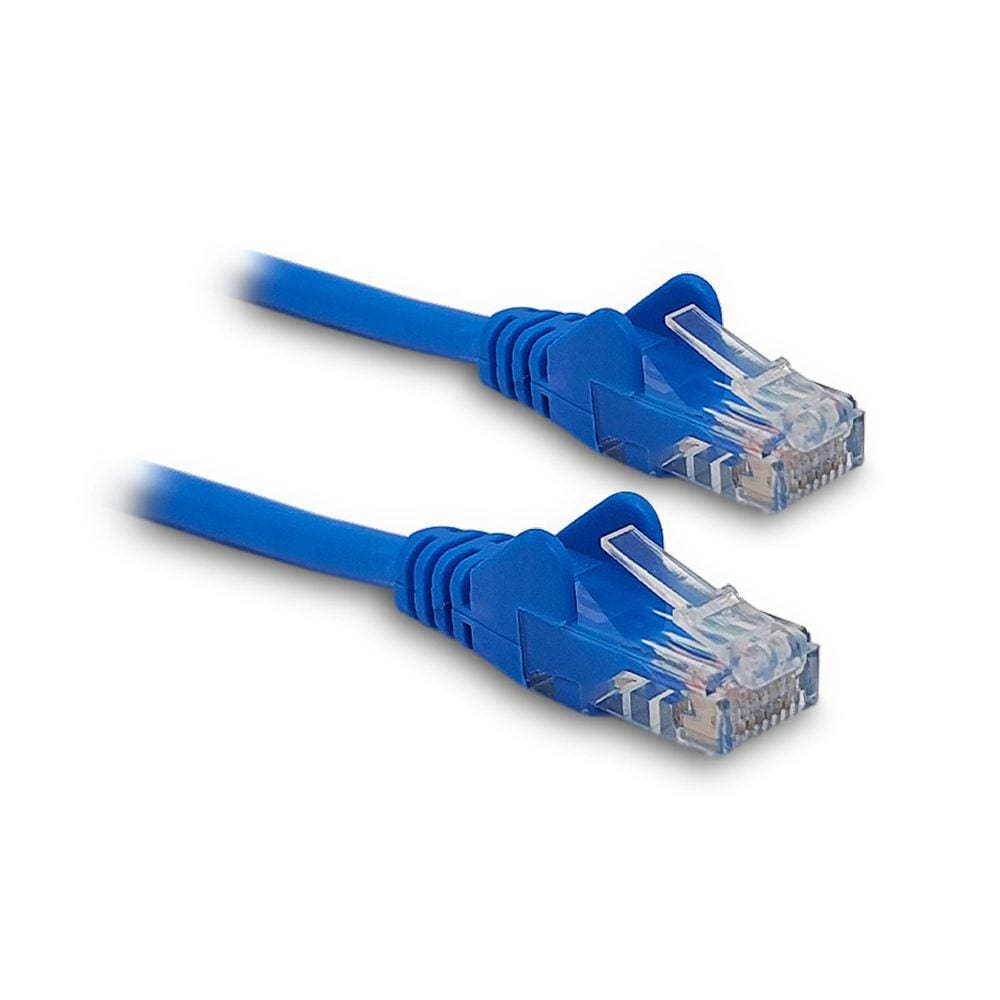 Cabo de Rede Patch Cord CAT5E GV Brasil, RJ45, 1m, Azul - CBR.1081