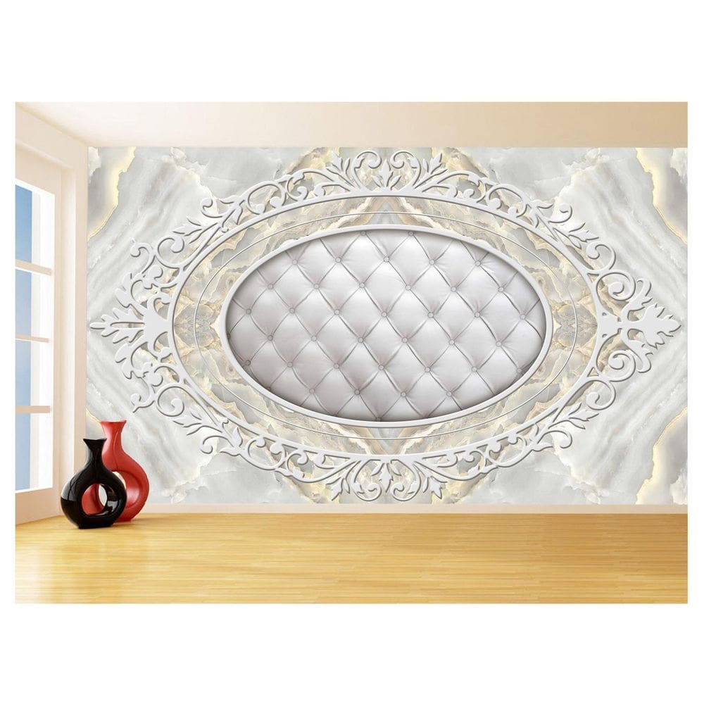 Papel De Parede 3D Floral Textura Sala Flores 3,5M Xfl257