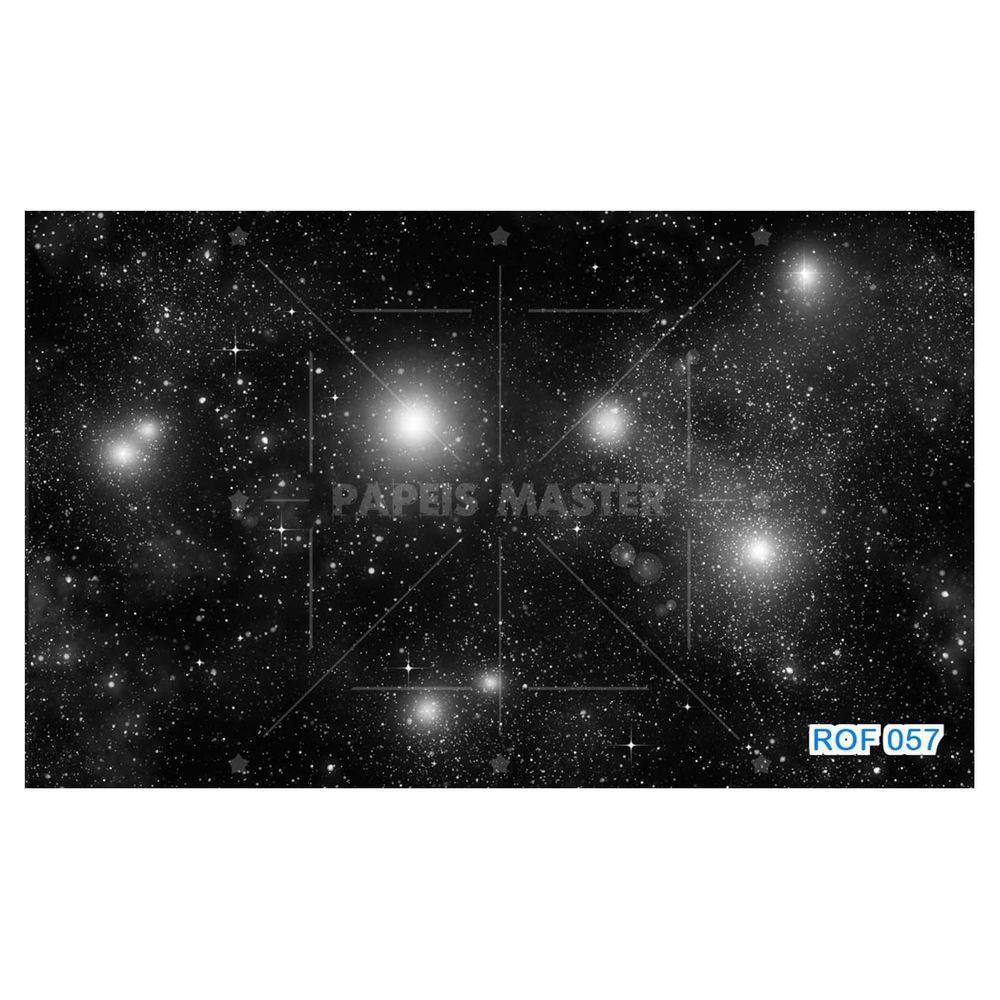 Papel De Teto Céu Espaço Estrelas Galáxias 3,5M Rof57