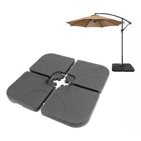 Base De Ombrelone Contra Peso Lateral 4 Peças 60 Litros RM Decor