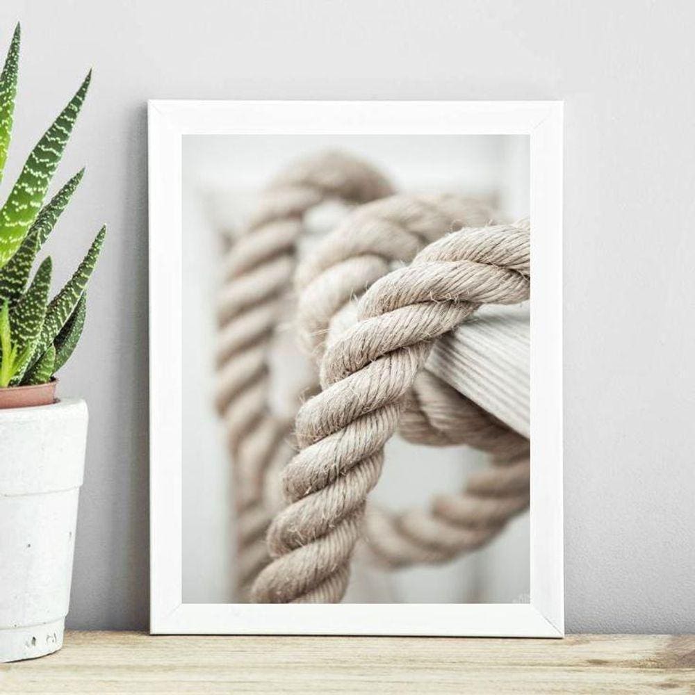 Quadro Coleção Praia Soft - Corda 45X34Cm