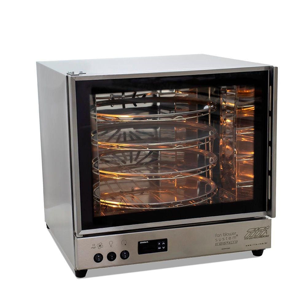 Forno Giratório Elétrico 4 Assadeiras Modelo FGE-4 Digital Titã