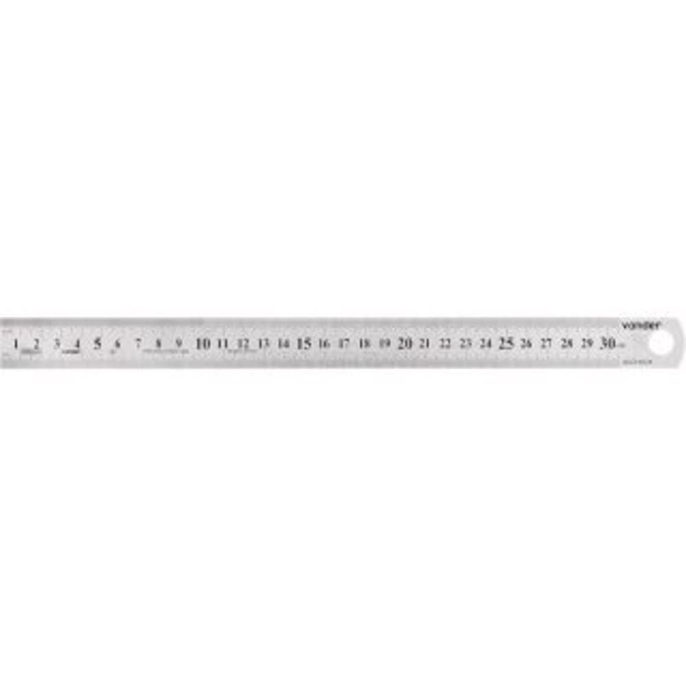 Escala de aço inox 300mm Vonder