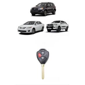 Capa Carcaça Chave Toyo Corolla Hilux Rav4 Etios 3 Botoes