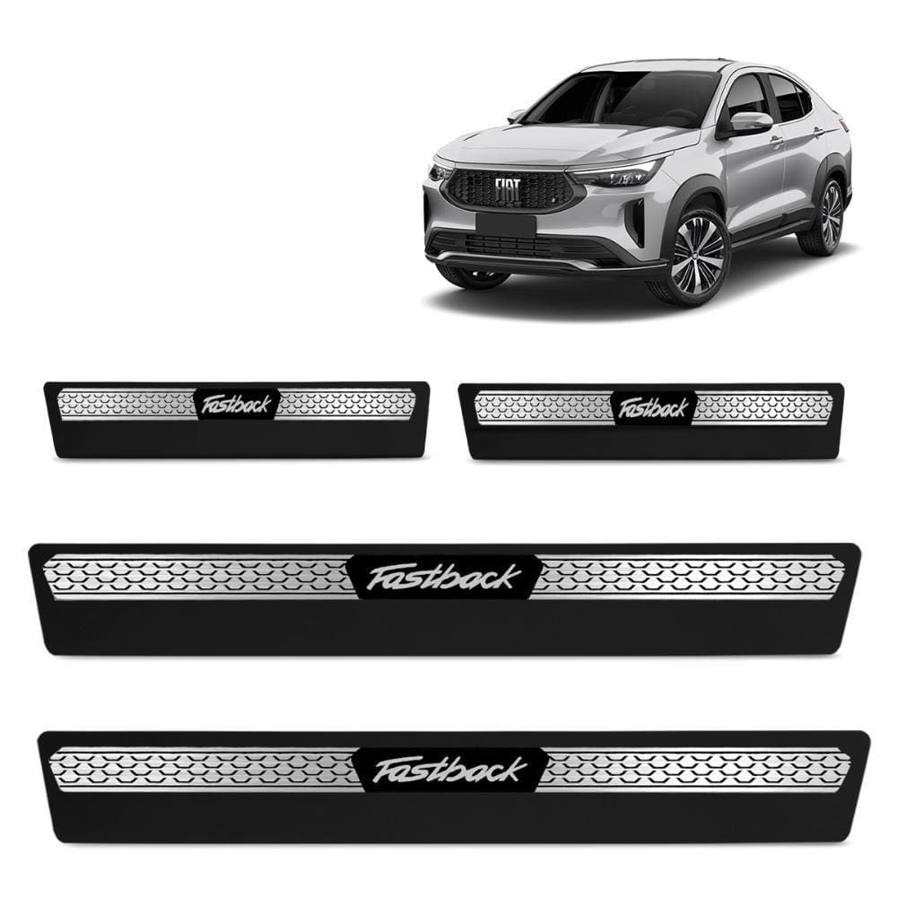 Soleira Premium Fiat Fastback 2022 2023 Escovado 4 Portas