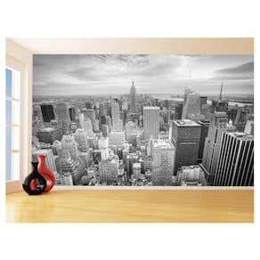 Papel De Parede 3D Cidade Nova York Vista Aérea 3,5M Ncd279