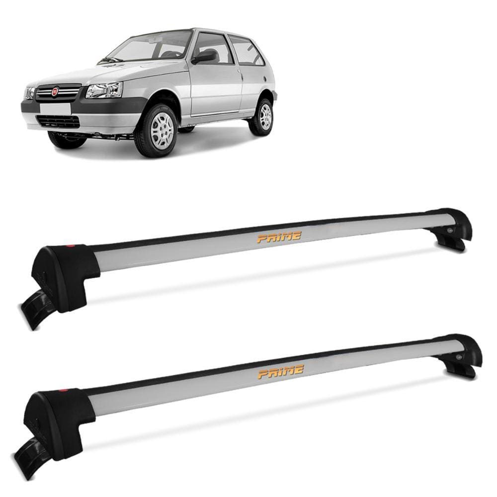 Rack De Teto Uno Mille 1992 a 2013 2 Pts Alumínio Prata