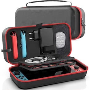 Case Bolsa Nintendo Switch Oled Espaço Carregador Plug BR