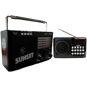 Rádio Portátil Am Fm Bluetooth Recarregável Altomex Kit