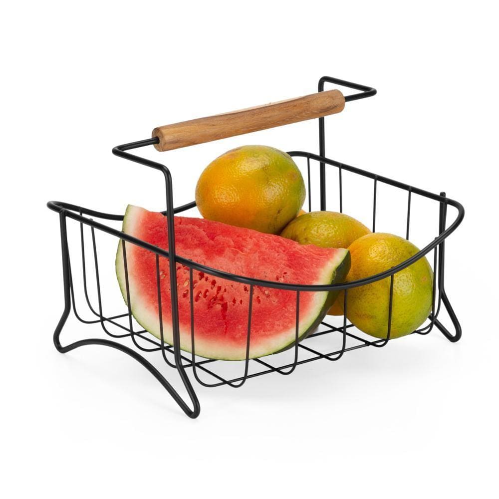 Fruteira Em Aco Para Mesa Eco Black Arthi