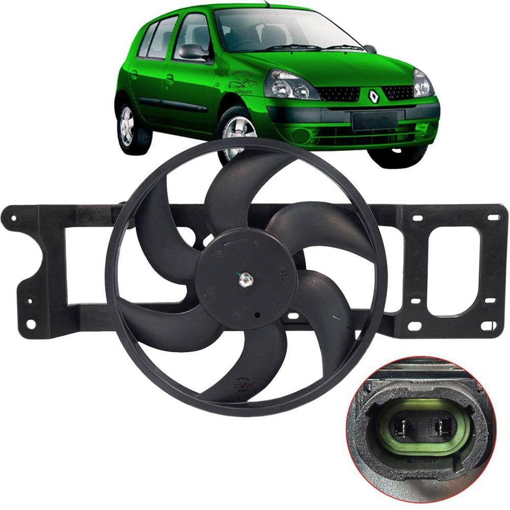 Ventoinha Radiador Eletroventilador Clio 1.0 2002