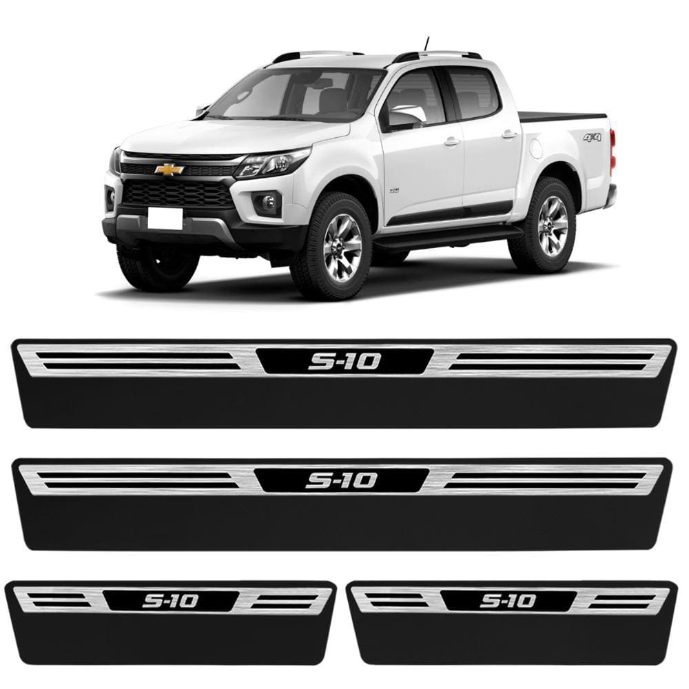 Jogo de Soleira Premium S10 2012 a 2023 Escovada 4 Portas