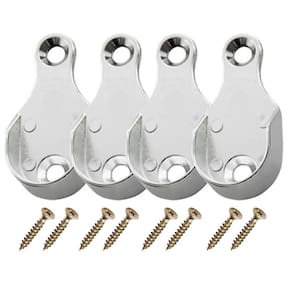 Kit 4 Suporte Oblongo Lateral Oval Cromado 310 Tubo Base