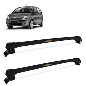 Rack De Teto Meriva 2002 a 2012 Alumínio Preto