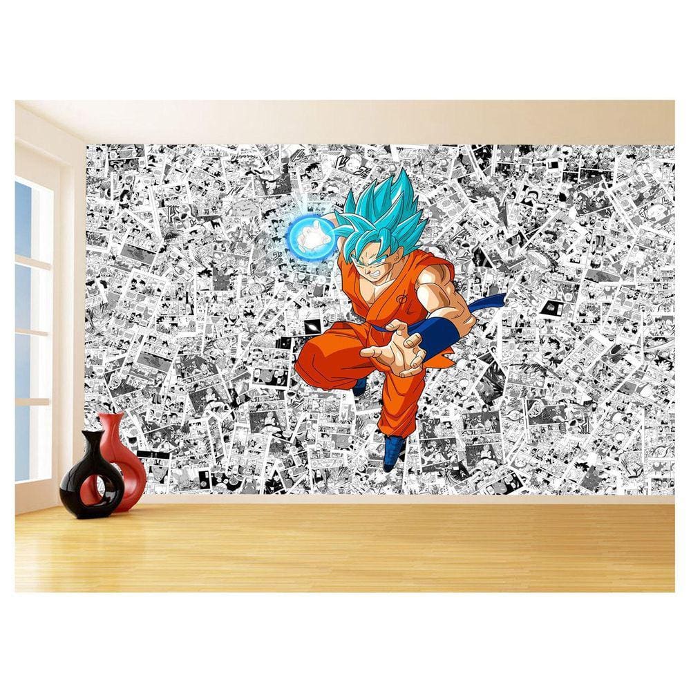 Papel De Parede Dragon Ball Goku Página Manga 3,5M Dbz534