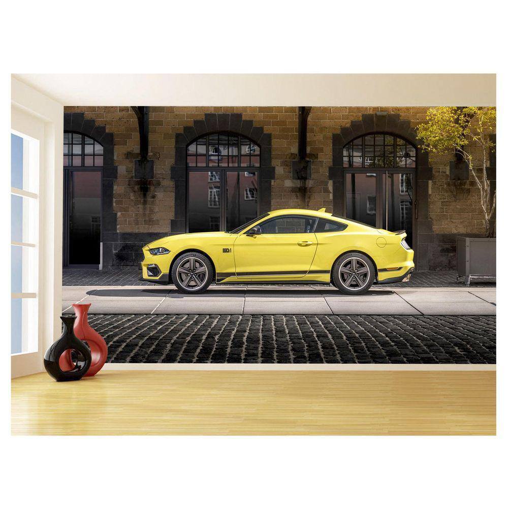 Papel De Parede 3D Carro Ford Mustang Muscle Car 3,5M Car84