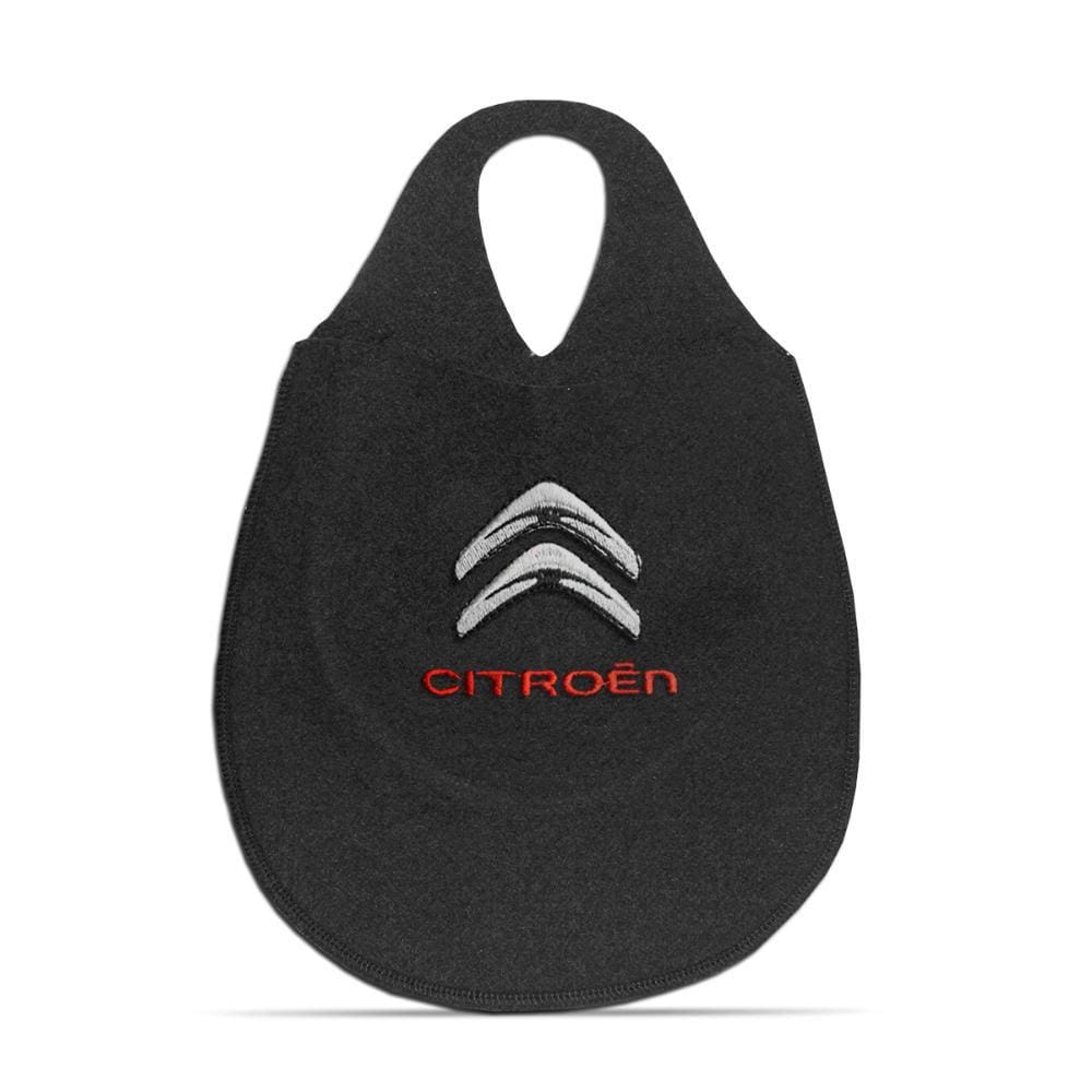 Lixeira Automotiva Cambio Logo Citroen Carpete Bordado