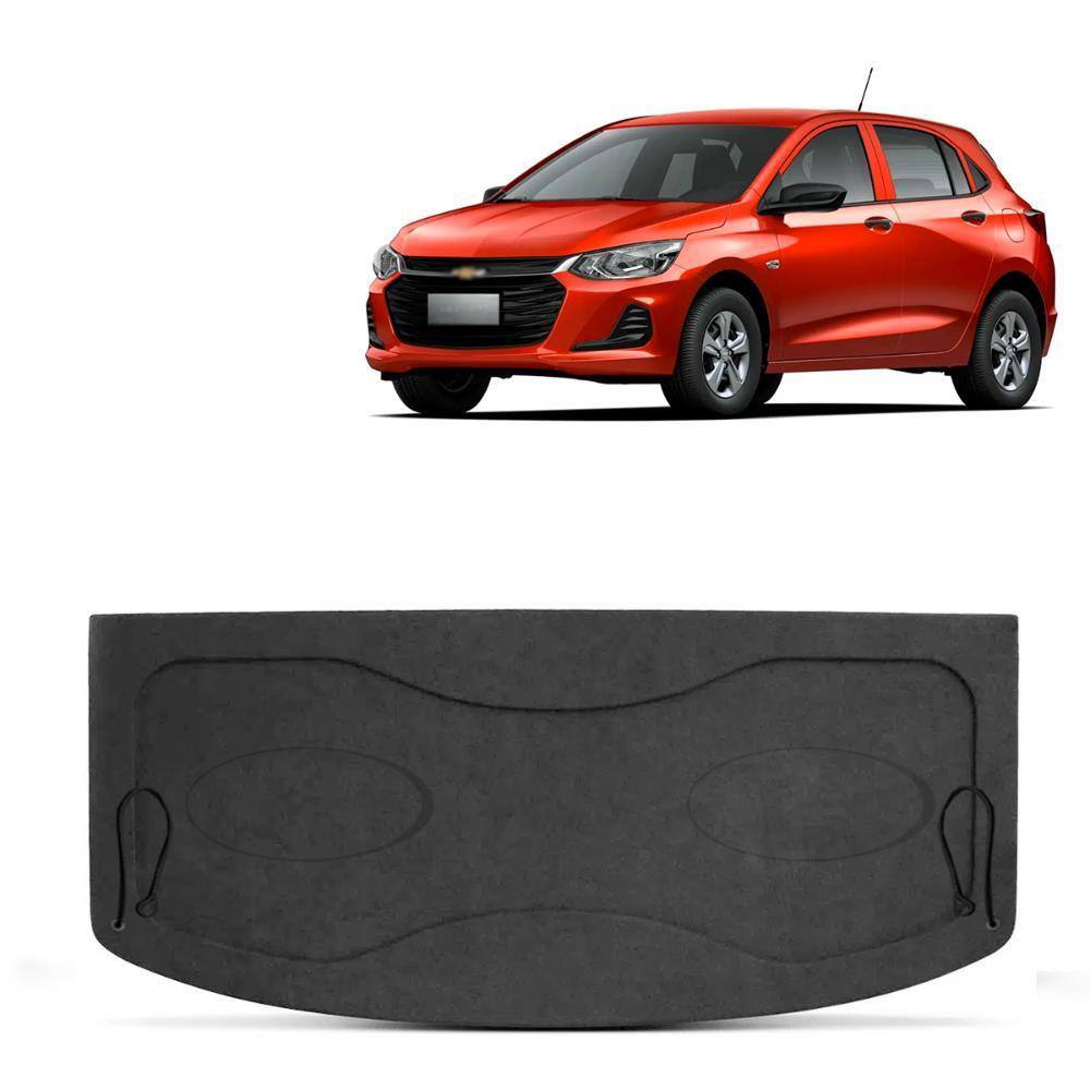 Tampão do Porta Malas Onix 2020 a 2023 Grafite com cordinhas